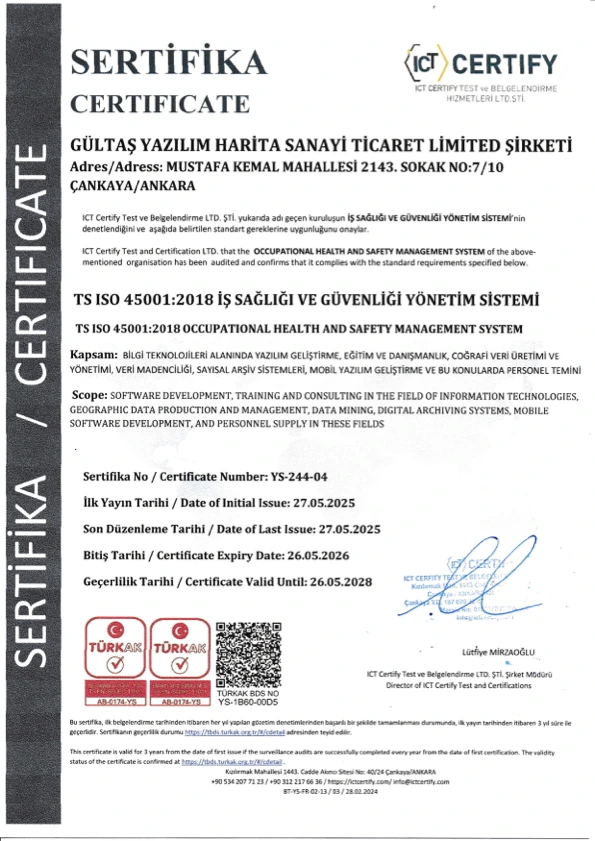 İş Sağlığı ve Güvenliği Yetki Belgesi OdakGIS